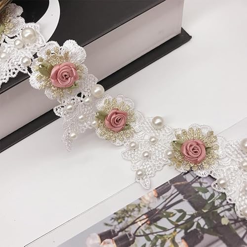 Spitzenborte mit Blumenmuster, 5,1 cm breit, Vintage-Stickerei, Applikationsband, zum Nähen von Brautkleid, DIY-Party-Dekoration, Kleidung, Hochzeitsdekoration Spitzenborte mit Blumenmuster, 5,1 cm breit, Vintage-Stickerei, Applikationsband, zum Nähen von Brautkleid, DIY-Party-Dekoration, Kleidung, Hochzeitsdekoration von XnxnzhHo