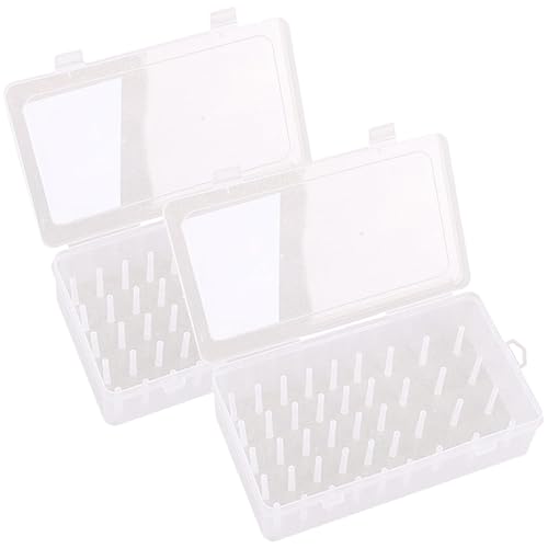 2 PCs Stickerei-Gewinde-Organizer 42 Spulentransparent-Nähfadenspeicherbox 9.3x5.4x2.6 in Flip-up leer tragbarer PP HO 2 PCs Stickerei-Gewinde-Organizer 42 Spulentransparent-Nähfadenspeicherbox 9.3x5.4x2.6 in Flip-up leer tragbarer PP HO von Xoeryoy