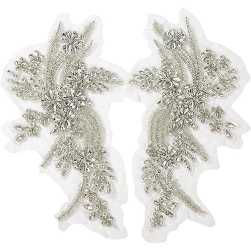 2pcs Miederapparat, 13, 4 x 7, 1 Zoll Bling -Strass -Spitzenapplikation, Strass -Stoff -Trimmflecken für Weding -Kleidungsdekorationen 2pcs Miederapparat, 13, 4 x 7, 1 Zoll Bling -Strass -Spitzenapplikation, Strass -Stoff -Trimmflecken für Weding -Kleidungsdekorationen von Xoeryoy