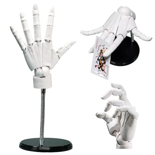 Artikulierte Hand 1: 1 8x14 Zoll linke Handmodell mit beweglichen Gelenk- und Basis -DIY -freundlichen PVC -Modell zum Zeichnen, Malerei, Skizzieren, Weiß Artikulierte Hand 1: 1 8x14 Zoll linke Handmodell mit beweglichen Gelenk- und Basis -DIY -freundlichen PVC -Modell zum Zeichnen, Malerei, Skizzieren, Weiß von Xoeryoy