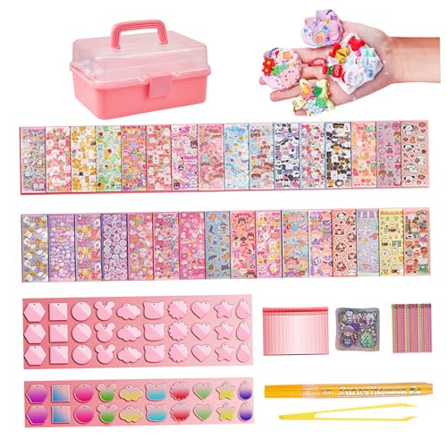 Goo Kartenaufkleber Set 247 PCs DIY 3D Malerei Aufkleber Schlüsselketten -Sammelalbumkit mit Aufbewahrungsbox -Aufkleber Kun Goo Kartenaufkleber Set 247 PCs DIY 3D Malerei Aufkleber Schlüsselketten -Sammelalbumkit mit Aufbewahrungsbox -Aufkleber Kun von Xoeryoy