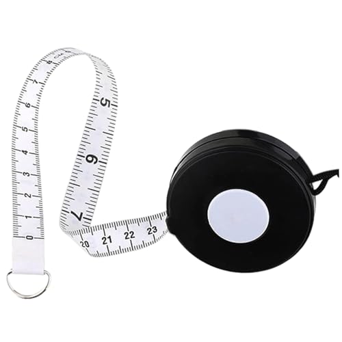 Körpermessband, zweiseitiges weiches Maß Maß 205 cm/80 -Zoll -Einziehbares Lineal zum Nähen von Schneidereizentuch Gewicht Verlieren der Höhenmessung von Xoeryoy