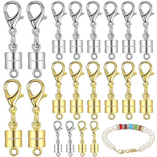Magnetische Halskette Verschluss, 20pcs Gold- und Silberschmuckverschlüsse und Verschlüsse für Halsketten Armband -Kochketten -Schmuck Schmuck DIY -Handwerk machen Magnetische Halskette Verschluss, 20pcs Gold- und Silberschmuckverschlüsse und Verschlüsse für Halsketten Armband -Kochketten -Schmuck Schmuck DIY -Handwerk machen von Xoeryoy