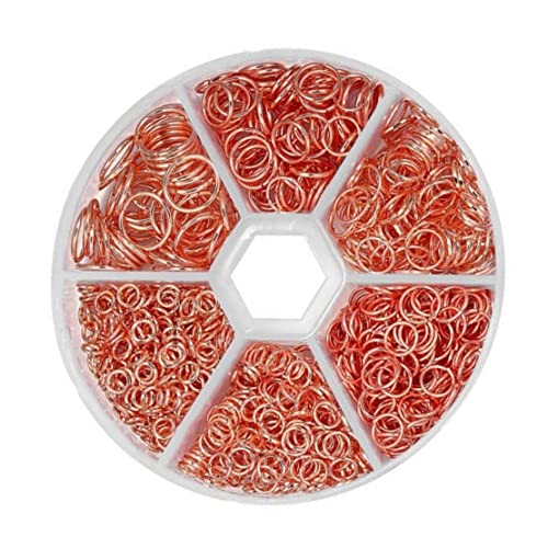 Offene Sprungringe Metallanschlüsse Armband Halskette finden o Ring 970pcs Roségold von Xoeryoy
