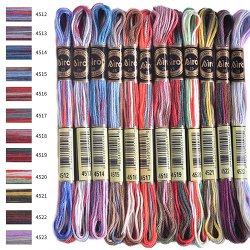 Stickerei Floss Kit, 12pcs 26ft Bunt Stickschnur, Polyester -Kreuzstich -Faden für DIY -Handwerk, Geschenke Stickerei Floss Kit, 12pcs 26ft Bunt Stickschnur, Polyester -Kreuzstich -Faden für DIY -Handwerk, Geschenke von Xoeryoy