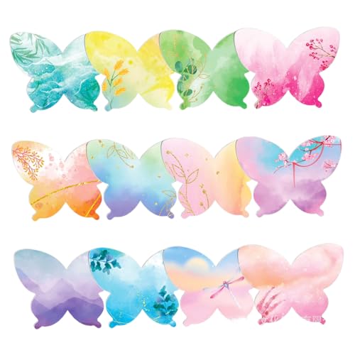 Süße Sticky Notes, 12pcs 3.4x3, 4 Zoll Buntes Schmetterling Sticky Notes, Selbststick niedliche Notizbilder für Kinder Plan Index Student School Office Supplies Geschenke Süße Sticky Notes, 12pcs 3.4x3, 4 Zoll Buntes Schmetterling Sticky Notes, Selbststick niedliche Notizbilder für Kinder Plan Index Student School Office Supplies Geschenke von Xoeryoy