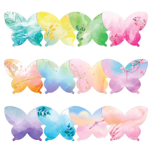 Süße Sticky Notes, 12pcs 3.4x3, 4 Zoll Buntes Schmetterling Sticky Notes, Selbststick niedliche Notizbilder für Kinder Plan Index Student School Office Supplies Geschenke Süße Sticky Notes, 12pcs 3.4x3, 4 Zoll Buntes Schmetterling Sticky Notes, Selbststick niedliche Notizbilder für Kinder Plan Index Student School Office Supplies Geschenke von Xoeryoy