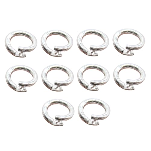 Verriegelung Sprungringe 10pcs Ersatz DIY 6 mm Sterling Silber Jumpringe 925 für Halskette/Armband/Schmuckhersteller von Xoeryoy