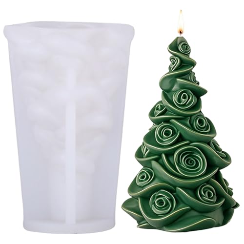 Weihnachtsbaum -Silikonform 3D -Baum -Form -Silikon -Epoxidharzform für Epoxidharz -Guss -DIY Aromatherapie Kerzen Wachs, Style2 von Xoeryoy
