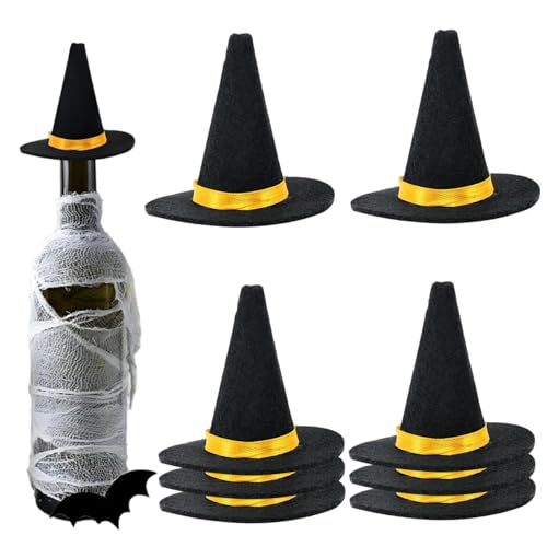 Xoeryoy Mini Witch Hut, 8pcs 2, 8 x 2, 4 Zoll Filzhitzhut Kuchen -Topper, Weinflaschendekor für Partybevorzugungen DIY -Accessoires Handwerkshandwerk Xoeryoy Mini Witch Hut, 8pcs 2, 8 x 2, 4 Zoll Filzhitzhut Kuchen -Topper, Weinflaschendekor für Partybevorzugungen DIY -Accessoires Handwerkshandwerk von Xoeryoy