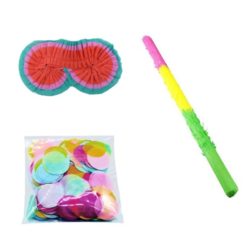 Xoeryoy Party Stick Set 20inch Regenbogenstock Blindfold Confetti für Geburtstagsfeier liefert Dekoration 3pcs Xoeryoy Party Stick Set 20inch Regenbogenstock Blindfold Confetti für Geburtstagsfeier liefert Dekoration 3pcs von Xoeryoy