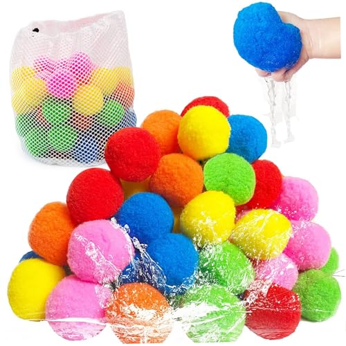 Xoeryoy Wiederverwendbare Wasserkugeln 50pcs 6 Farbabsaugwasserkugel 2 Zoll PP Baumwollpool-Spielzeug Interaktive weiche kinderfreundliche Sommerspielzeug für Werkzeugbad im Freien Xoeryoy Wiederverwendbare Wasserkugeln 50pcs 6 Farbabsaugwasserkugel 2 Zoll PP Baumwollpool-Spielzeug Interaktive weiche kinderfreundliche Sommerspielzeug für Werkzeugbad im Freien von Xoeryoy