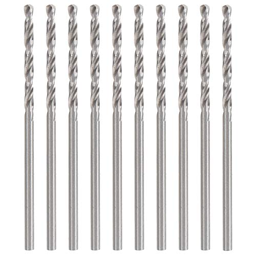 Xolsurg 10 PCS Twist Drill Bit Set Hochgeschwindigkeit Stahl gerade Shank Small Industrial Supplies 1,55 mm von Xolsurg