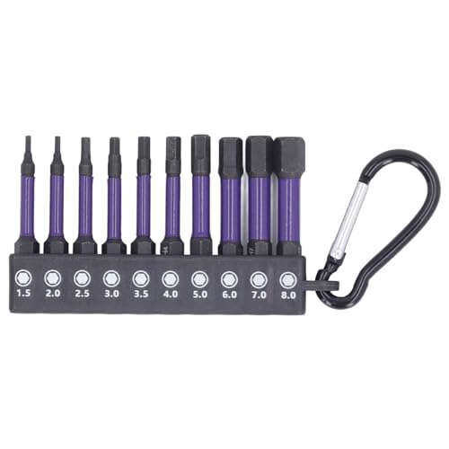Xolsurg 10 pcs Magnetschraubendreher Bit Set starkes Drehmoment Anti -Slip 6,35 mm Sechskant Shank Treiber Bit 50 l Xolsurg 10 pcs Magnetschraubendreher Bit Set starkes Drehmoment Anti -Slip 6,35 mm Sechskant Shank Treiber Bit 50 l von Xolsurg