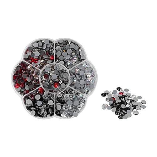 Xolsurg 1000pcs Heiße Fix -Strass -Gla -Flachboden 6 Farben für Kleidungsschuhe Nagel Art Accessoires DIY von Xolsurg