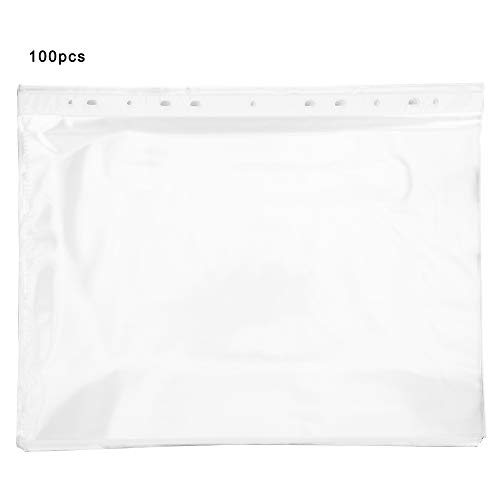 Xolsurg 100pcs 11 Löcher Datei Tasche transparent wiederverwendbares A4 -Blatt -Blatt -Blatt für schnelle Klassifizierung von Xolsurg