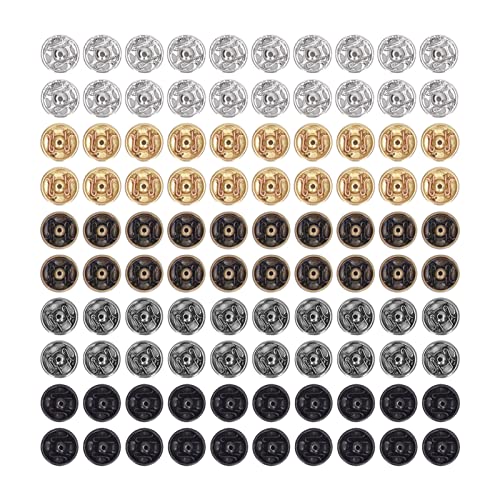 Xolsurg 100pcs Mini -Schnappknöpfe Befestigungselemente langlebige Metallnähte für Röcke Hosenkragen Puppen Xolsurg 100pcs Mini -Schnappknöpfe Befestigungselemente langlebige Metallnähte für Röcke Hosenkragen Puppen von Xolsurg