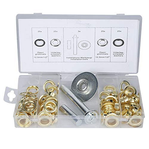 Xolsurg 103-teiliges Werkzeugset zur Installation von Zeltösen und Unterlegscheiben aus verzinktem Eisen Xolsurg 103-teiliges Werkzeugset zur Installation von Zeltösen und Unterlegscheiben aus verzinktem Eisen von Xolsurg