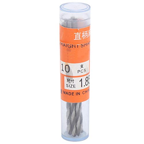 Xolsurg 10pcs Twist Bohrer Bit Hochgeschwindiger Stahlloch Puncher Industriemittel 1,85 mm für Schmuckherstellung von Xolsurg
