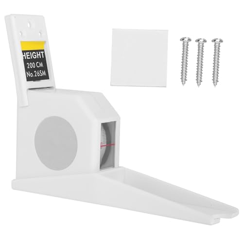 Xolsurg 2 Meter Höhenstaturmesser Messband Lineal Metall -Werkzeug für Zuhause und Familie (Weiß) von Xolsurg