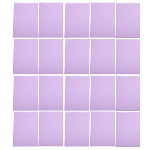 Xolsurg 20pcs Blechschutz A4 20 Löcher farbige abnehmbare PP -Abdeckungen Rollierbare Bindungsabdeckungen (Taro lila) von Xolsurg