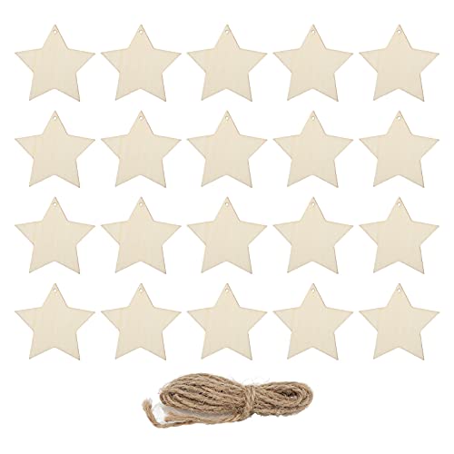 Xolsurg 20pcs Qualität Holz Star Ornamente ideal für Handwerksprojekte, Wohnkultur, Weihnachtsdekorationen, Brown 8cm Xolsurg 20pcs Qualität Holz Star Ornamente ideal für Handwerksprojekte, Wohnkultur, Weihnachtsdekorationen, Brown 8cm von Xolsurg