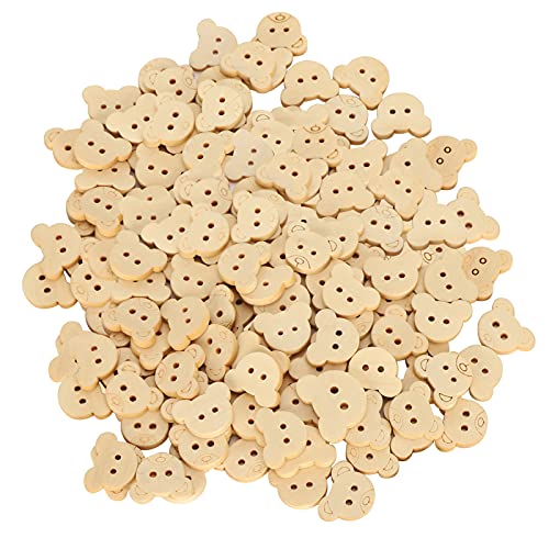 Xolsurg 250pcs Holzknöpfe Süßes Bärenkopf Form 2 Löcher Holznähte Knöpfe Diy Craft Kinder spielen Holz Xolsurg 250pcs Holzknöpfe Süßes Bärenkopf Form 2 Löcher Holznähte Knöpfe Diy Craft Kinder spielen Holz von Xolsurg
