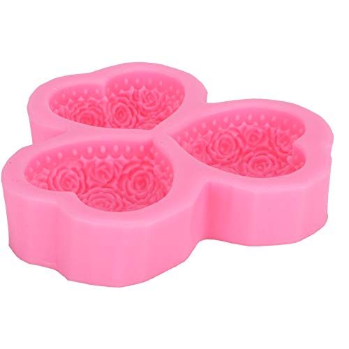 Xolsurg 3-Kavenzitation herzförmige Rosenblume Silikonform DIY Fondant Seife Aromatherapie Gips rosa Xolsurg 3-Kavenzitation herzförmige Rosenblume Silikonform DIY Fondant Seife Aromatherapie Gips rosa von Xolsurg