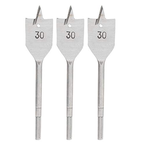 Xolsurg 3 PCS Flat Holzbohrer Bit Set Spaten Bohrung Holzbearbeitung mit hohem Kohlenstoffstahl -Bohrwerkzeug 30 mm von Xolsurg
