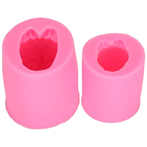 Xolsurg 3d Eul Form Kerze Silikonform für Kuchen Dekorieren Seife Schokoladenwerkzeug rosa rosa von Xolsurg