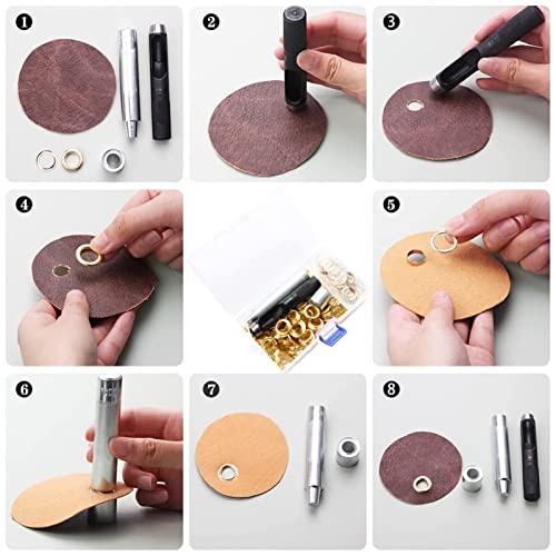 Xolsurg 4mm TROMMET ÖTELET -KIT 4 Farben Ölungen Werkzeugkit für DIY -Metallmaterial von Xolsurg
