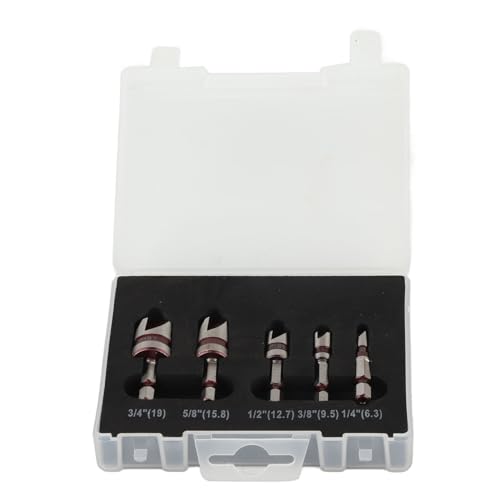 Xolsurg 5pcs Countersink -Bohrer Bits 82 Grad 5 Flöte Hochgeschwindigkeitsstahl Hex Shank Set Holzpunschbits für verschiedene Bohranwendungen Xolsurg 5pcs Countersink -Bohrer Bits 82 Grad 5 Flöte Hochgeschwindigkeitsstahl Hex Shank Set Holzpunschbits für verschiedene Bohranwendungen von Xolsurg