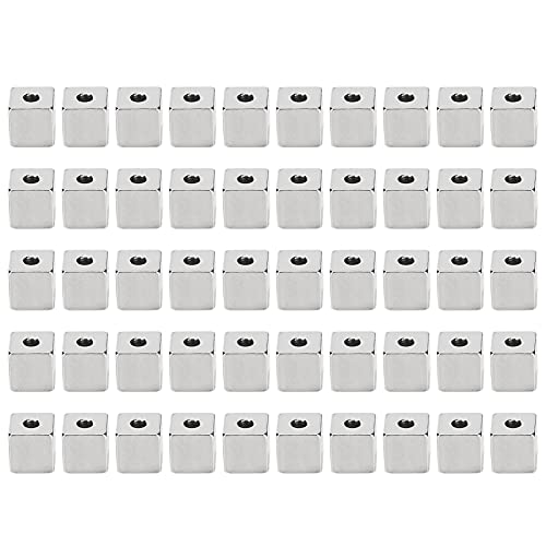 Xolsurg Abstandsperlen aus Edelstahl, glatt, für die Schmuckherstellung, DIY, Zubehör, 6 x 6 x 2 mm, 50 Stück Xolsurg Abstandsperlen aus Edelstahl, glatt, für die Schmuckherstellung, DIY, Zubehör, 6 x 6 x 2 mm, 50 Stück von Xolsurg