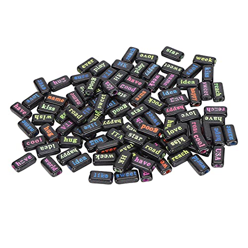 Xolsurg Alphabet Perlen Kunststoff perforiert gemischte rechteckige Schmuckzubehör für DIY Bunte Buchstabe Anhänger Xolsurg Alphabet Perlen Kunststoff perforiert gemischte rechteckige Schmuckzubehör für DIY Bunte Buchstabe Anhänger von Xolsurg