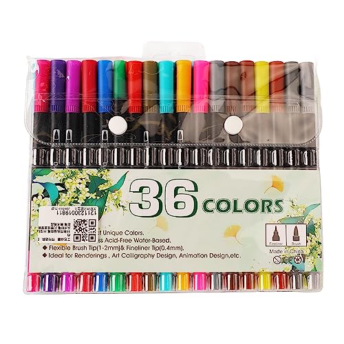 Xolsurg Aquarell Pinselmarker Stift Set Professionelle 36 Farben Dual Tipp zum Färben von Malvorlagen Begrüßungskarten Xolsurg Aquarell Pinselmarker Stift Set Professionelle 36 Farben Dual Tipp zum Färben von Malvorlagen Begrüßungskarten von Xolsurg