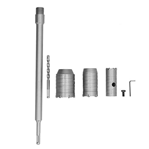 Xolsurg Beton Wandschneider Bohrer Bit Loch Säge SET RUNDER GRUNDE 30 40 50 mm mit 350 mm Schaft für professionelle Bauarbeiter von Xolsurg