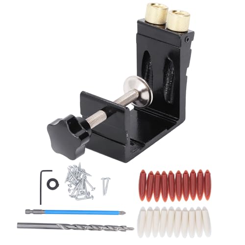 Xolsurg Black Aluminiumlegierung Taschenloch -Jig Set für DIY -Projekte Holzbearbeitung Xolsurg Black Aluminiumlegierung Taschenloch -Jig Set für DIY -Projekte Holzbearbeitung von Xolsurg