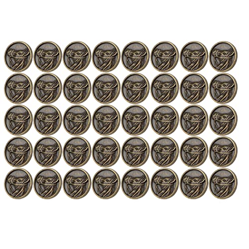 Xolsurg Bronze runde gravierte Pferdekopf dekorative Legierungsknöpfe DIY Vintage Dekoration Haushaltsbasteln Xolsurg Bronze runde gravierte Pferdekopf dekorative Legierungsknöpfe DIY Vintage Dekoration Haushaltsbasteln von Xolsurg