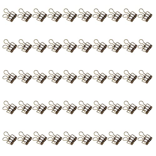 Xolsurg Büroklammern, Metall, starke Klemmkraft, 50 Stück, 32 mm, hohl, für Büro, Schule und Zuhause (Alte Bronze) von Xolsurg