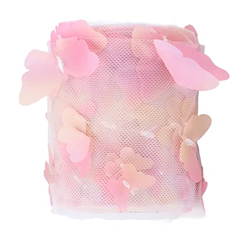 Xolsurg Bunte Tüllrolle, dreidimensionales DIY-Bastelmaterial für Haarschmuck, Band für verschiedene besondere Anlässe (Gradient rot) von Xolsurg