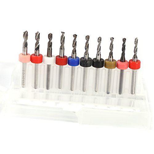 Xolsurg Cemented Carbid Micro-Bohrer-Bits für PCB CNC, 10pcs 2,1 mm-3,0 mm Xolsurg Cemented Carbid Micro-Bohrer-Bits für PCB CNC, 10pcs 2,1 mm-3,0 mm von Xolsurg