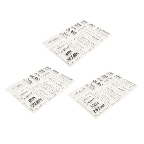 Xolsurg Clear Stamps DIY -Präge -Tool 3PCS Transparent Material Scrapbooking Xolsurg Clear Stamps DIY -Präge -Tool 3PCS Transparent Material Scrapbooking von Xolsurg