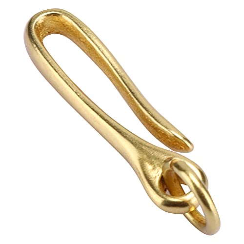 Xolsurg Copper Pure U -förmiges Schlüsselkettenschnalle mit Ringschlüsselring -Gürtelhaken Dekoration Hardware DIY Handgemachte Zubehör für Outdoor -Aktivitäten und Marineindustrie (L rot) von Xolsurg