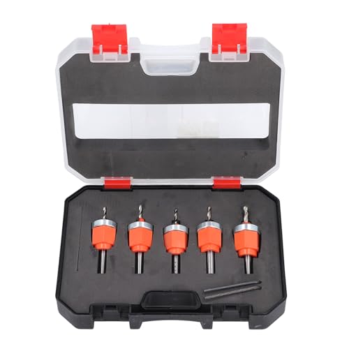 Xolsurg Countersink Drill Bit Set 5pcs einstellbare Tiefenbohrlochöffner -Schraubenschlüssel vielseitige praktische Projekte Xolsurg Countersink Drill Bit Set 5pcs einstellbare Tiefenbohrlochöffner -Schraubenschlüssel vielseitige praktische Projekte von Xolsurg