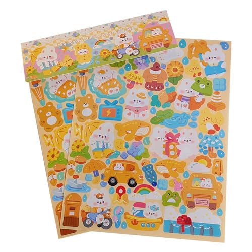 Xolsurg Cute Cartoon Animal Sparkling Sticker Kit für Scrapbooking Notebook Album Xolsurg Cute Cartoon Animal Sparkling Sticker Kit für Scrapbooking Notebook Album von Xolsurg