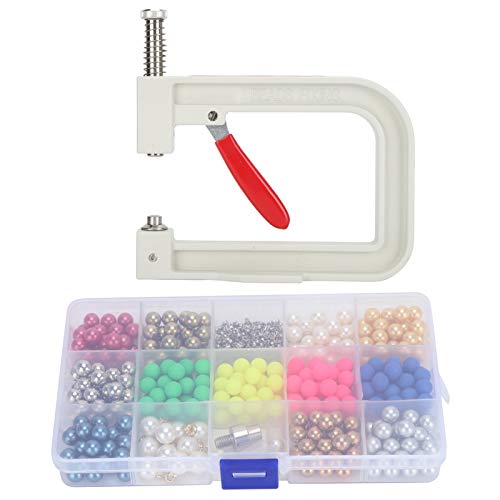 Xolsurg DIY Perle Buntes nicht poröser Perlengepäckkleidungsdekoration mit Handpresse für verschiedene Accessoires von Xolsurg