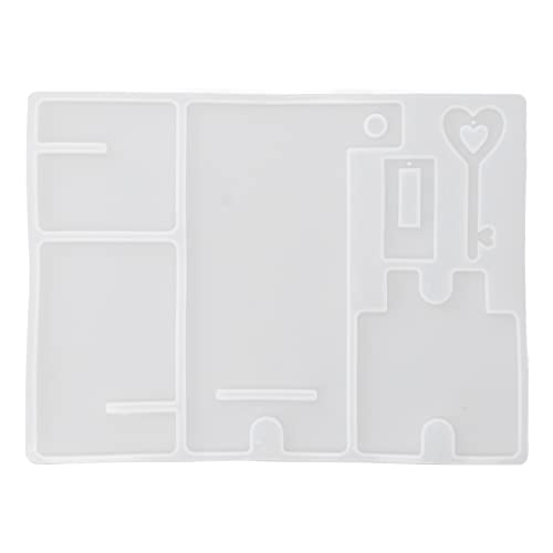 Xolsurg DIY Phone Ständer Form Weiß Silikon Handy -Halterung Form Kompakt tragbare mobile Halterform für verschiedene Szenen von Xolsurg