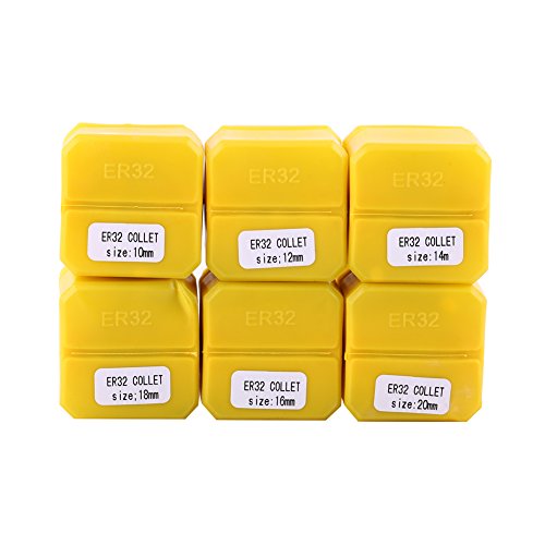 Xolsurg ER32 Spring Collet Set hochpräzisions CNC-Gravurmaschinenfräsen-Drehwerkzeug 6pcs 10-20 mm Xolsurg ER32 Spring Collet Set hochpräzisions CNC-Gravurmaschinenfräsen-Drehwerkzeug 6pcs 10-20 mm von Xolsurg