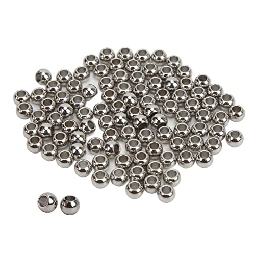Xolsurg Edelstahl Langlebige Metallperlen für Schmuck Making 100pcs Xolsurg Edelstahl Langlebige Metallperlen für Schmuck Making 100pcs von Xolsurg