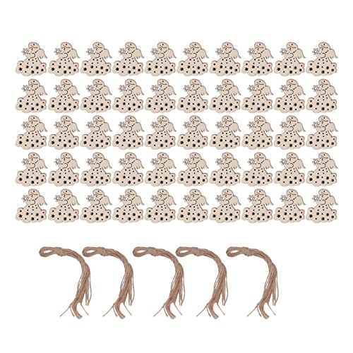 Xolsurg Engel Holzscheiben DIY Craft Weihnachten Orament Home Decor 50 PCs von Xolsurg